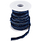 10 Yards Velvet Ribbons, for Party Garment Accessories, with Spools, Prussian Blue, 3/8 inch(10mm)