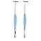ABS Plastic Crochet Hooks Needles, with TPR Handle, for Braiding Crochet Sewing Tools, Light Sky Blue, 195mm, Pin: 15mm