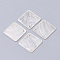Capiz Shell Pendants, Rhombus, WhiteSmoke, 15.5x15.5x0.5~1mm, Hole: 1.2mm