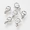 Tarnish Resistant 304 Stainless Steel Lobster Claw Clasps, Parrot Trigger Clasps, Stainless Steel Color, 12.5~13x8x3.5mm, Hole: 1.5mm