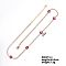 European and American Fashion Style Brass Rhinestone Flower Necklaces, Fuchsia, 15.75 inch(40cm)