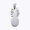 Tarnish Resistant 304 Stainless Steel Pendants, Pineapple, Stainless Steel Color, 25x12x1.5mm, Hole: 5x3mm