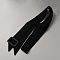Tie a Knot Polyester Waist Belt with Plastic Buckle, for Shirt Dress Overcoat, Black, 67-3/8 inch(171cm)