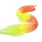 Transparent Gradient Color Glass Beads Strands, Faceted Round, Tomato & Yellow, 3x2.8mm, Hole: 0.9mm, about 123pcs/strand, 14.53''(36.9cm)