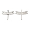 Dragonfly Alloy Pendants, Cadmium Free & Lead Free, Platinum, 40x47x3.5mm, Hole: 2.5mm