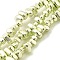 Baking Paint Electroplated Synthetic Non-magnetic Hematite Beads Strands, Nuggets, Green Yellow, 5~8x4~5x3~4mm, Hole: 1mm, about 120pcs/strand, 15.75 inch(40cm)