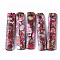 Synthetic Regalite/Imperial Jasper/Sea Sediment Jasper Pendants, Dyed, Rectangle, Hot Pink, 48x10x4mm, Hole: 1.2mm