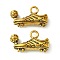 Tibetan Style Alloy Pendants,
 ShoesTibetan Style Alloy Pendants,
 Shoes, Antique Bronze, 15x31x7.5mm, Hole: 2.6mm