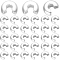 Brass Crimp Beads Covers, Ringent Round, Silver, 5x5x3mm, Hole: 1.6mm, 200pcs