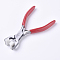 Carbon Steel Nylon Jaw Jewelry Pliers, Plastic Handle, for Jewelry Making, Red, 144x82x24mm