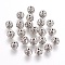 Tibetan Style Zinc Alloy Beads, Textured Round, Cadmium Free & Nickel Free & Lead Free, Antique Silver, 8mm, Hole: 1mm