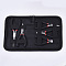 45# Steel Jewelry Plier Sets, Including Side Cutting Plier, Round Nose Plier, Wire Cutter Plier, Flat Nose Plier and Needle Nose Pliers, Black, 10.6x7.1x0.95cm/11.75x7.8x0.9cm/12.1x7.6x0.9cm/11.7x7.9x1.05cm/14.3x7.8x1.05cm, 5pcs/set