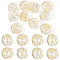 2-Hole Resin Button, Flat Round, Lemon Chiffon, 13x3mm, Hole: 2mm