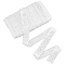Sparkle Polyester Ribbon, with Sequin Flat Glitter, for Sewing and Bridal Wedding Decoration, WhiteSmoke, 1 inch(24mm), 1pc