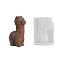 3D Alpaca Figurine DIY Candle Silicone Molds, for Scented Candle Making, White, 101.5x78x51.5mm