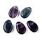 Grade A Natural Colorful Fluorite Beads, Teardrop, Top Drilled, 30x19.5x9.5mm, Hole: 3mm