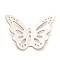 Non-Tarnish 304 Stainless Steel Pendants, Butterfly, Stainless Steel Color, 18x24x5mm, Hole: 1.2mm