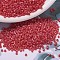 MIYUKI Delica Beads, Cylinder, Japanese Seed Beads, 11/0, (DB0856) Matte Transparent Red Orange AB, 1.3x1.6mm, Hole: 0.8mm, about 100000pcs/500g