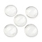 Natural Quartz Crystal Cabochons, Rock Crystal, Flat Round, 30x7~8.5mm