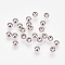 Tarnish Resistant Apetalous 201 Stainless Steel Bead Caps, Stainless Steel Color, 3x1mm, Hole: 0.8mm