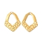 Ion Plating(IP) 304 Stainless Steel Pendants, Quadrilateral Charm, Real 18K Gold Plated, 28x21x1.5mm, Hole: 1.8mm
