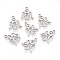 Tibetan Style Alloy Pendants, Cadmium Free & Lead Free, Angel, Antique Silver, 20x16.5x1mm, Hole: 2mm, about 1290pcs/1000g