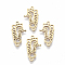 201 Stainless Steel Links connectors, Laser Cut, Sea Horse, Golden, 20.5x11x1mm, Hole: 1.4mm