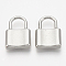 Tarnish Resistant 304 Stainless Steel Pendants, Padlock, Stainless Steel Color, 22x15x4mm, Hole: 8x8mm