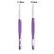 ABS Plastic Crochet Hooks Needles, with TPR Handle, for Braiding Crochet Sewing Tools, Medium Purple, 195mm, Pin: 12mm