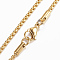 304 Stainless Steel Box Chain Necklaces, with Lobster Claw Clasp, Golden, 29.5 inch(75cm)