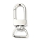 Non-Tarnish 304 Stainless Steel Swivel Clasps, Swivel Snap Hook, Stainless Steel Color, 48.5x22x7.5mm, Hole: 16x8mm