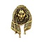 Retro Antique Golden Animal Alloy Brooches for Backpack Clothes, Lion, 46x29mm