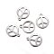 Tarnish Resistant 201 Stainless Steel Pendants, Peace Sign, Stainless Steel Color, 15x12.5x1mm, Hole: 1.4mm