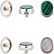 2 Set 2 Color ABS Trumpet Snap Clasps, Trumpet Musical Instrument Accessories, Hexagon, Mixed Color, 1.7cm, 3pcs/set
