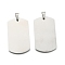 Tarnish Resistant 201 Stainless Steel Stamping Blank Tag Pendants, Rectangle, Stainless Steel Color, 50x29x1.5mm, Hole: 9x3mm