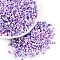 Baking Paint Glass Seed Beads, Round Hole, Peanut, Blue Violet, 4.5x2.5x2.5mm, Hole: 1mm, about 4500pcs/pound