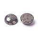 Полукруглый природных пирита кабошонов G-I125-09-10x4mm-3