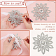 Аксессуары из латуни и хрусталя со стразами DIY-WH0302-36-4