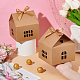 Картонная коробка для хранения конфет в форме домика CON-WH0084-89B-3