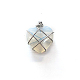 Подвески из медной проволоки с опалитом FIND-PW0015-21K-1