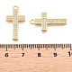 Латунные микропаве прозрачные подвески с фианитом KK-T073-25G-3