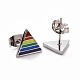 Серьги-гвоздики из нержавеющей стали Pride Style 201 EJEW-F276-03P-2