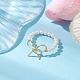 Круглые жемчужные бусины-эластичные кольца для женщин RJEW-TA00151-2
