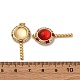 Латунные микро проложить кубического циркония подвески KK-U076-04G-3