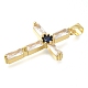 Подвески из латуни с прозрачным фианитом KK-M101-05G-07-2