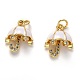 Латунные подвески с фианитами KK-B028-16G-1