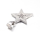 Латунные микропаве прозрачные подвески с фианитом X-ZIRC-L085-85P-2