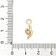 Латунные микро проложить кубического циркония подвески KK-G526-12G-01-3