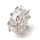 Латунные микропаве из прозрачного кубического циркония KK-D378-24S-02-1