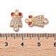 Латунные микро проложить кубического циркония подвески KK-D420-01G-04-3